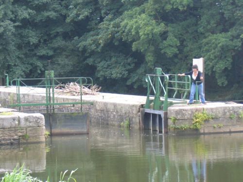 she gets one gate open...